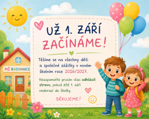 plakát k začátku školního roku